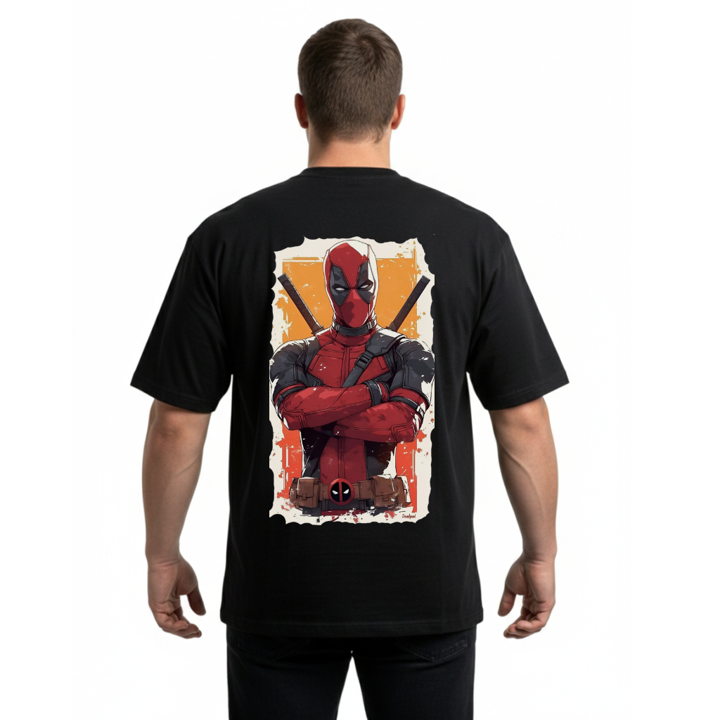 Deadpool Back Print T-Shirt