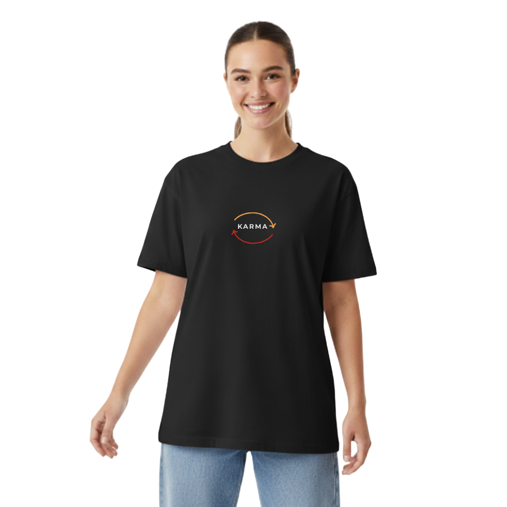 Karma Printed T-Shirt for Women