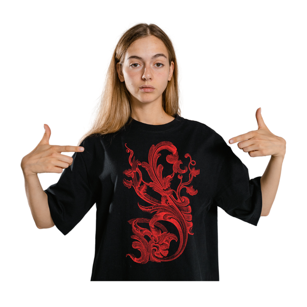 Black Printed T-shirt